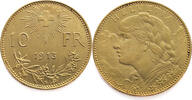 Switzerland 10 Francs 1913 Helvetia - Gold EF / FDC 2,993.99 元  ＋  232.45 元 运费