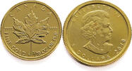 Canada 5 Dollars 2010 Maple leaf 1/10 Oz. - Elizabeth II Gold UNC