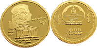 Mongolia 1000 Togrog Mozart - 1/25 Oz. -