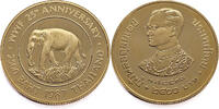 Thailand 2500 Baht 1987 Rama IX - WWF - Gold Proof