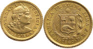 Peru 1/5 Libra 1960 Gold UNC (Uncirculated)