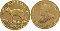 Sierra Leone 5 Golde 1987 World Wildlife Fund - Gold Proof