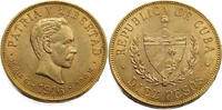 Cuba 10 Pesos 1916 José Martí - Gold Extremely Fine 13,265.03 元  ＋  232.45 元 运费