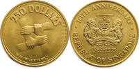 Singapore 250 Dollars 1975 10th Anniversary of Independence - Gold unz (... 2,598.10 US$  +  38.05 US$ shipping