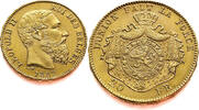 Belgium 20 Francs 1882 Leopold II - Gold Extremely Fine 6,436.84 元  ＋  218.07 元 运费