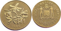Belize 100 Dollars 1980 Orchids - Gold PP 3,745.07 元  ＋  218.07 元 运费