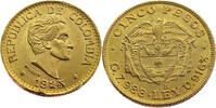 Colombia 5 Peso Simon Bolivar - Gold -