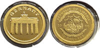 Liberia 12 Dollars Brandenburger Tor - Gold -