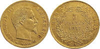 France 5 Francs 1857-A Napoleon III - Gold Extremely Fine 369.51 US$  +  38.05 US$ shipping
