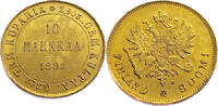 Finland 10 Markkaa 1881 Nikolai II - Gold unz (unzirculated) 6,046.73 元  ＋  218.07 元 运费