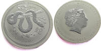 Australia 10 Dollars 2019 Year of the Snake - Elizabeth II - Silver BU