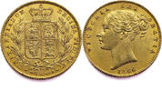 United Kingdom Sovereign 1866 Victoria - Gold Very Fine+ 1,379.88 US$  +  38.05 US$ shipping