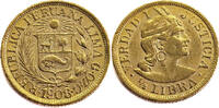 Peru 1/2 Libra 1908 1/2 Libra - Gold unz (unzirculated) 5,851.68 元  ＋  218.07 元 运费