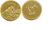 Congo 100 Francs Wooly Mammoth - Gold -