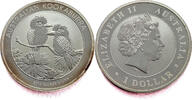 Australia 1 Dollar Kookaburra - Elizabeth II - Silver -