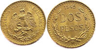 Mexico 2 Peso Gold -