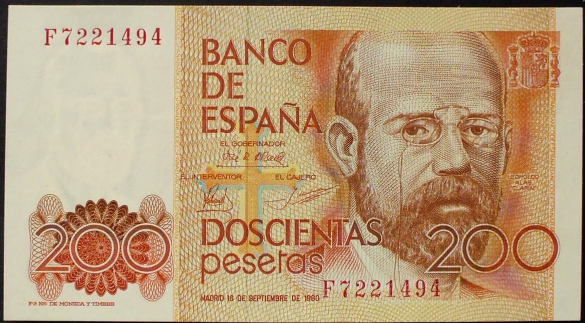 Catalog Value $30 Details about   Spain UNC Banknote 200 Pesetas 1980 P-156 