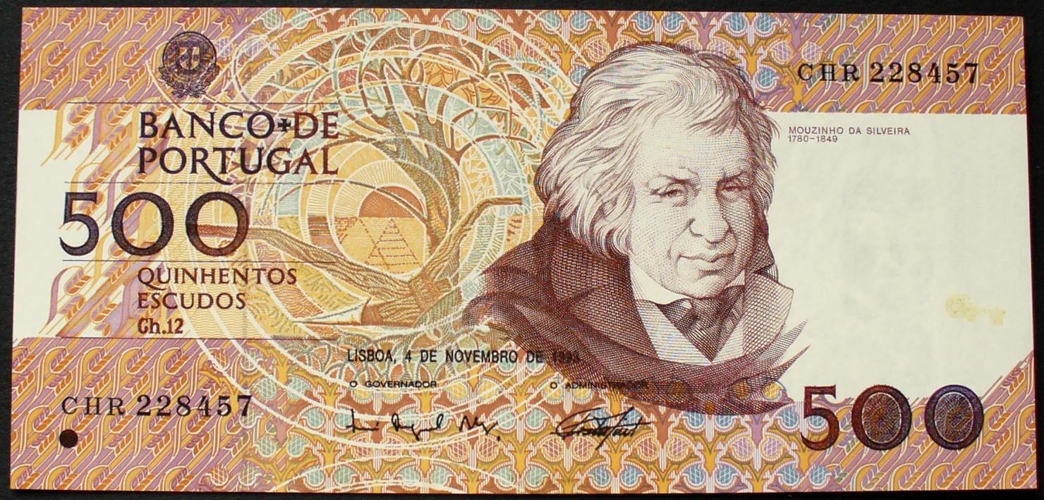 Portugal 500 Escudos 4.11.1993 P. 180 f / Serie CHR 228457 AU-55 | MA-Shops