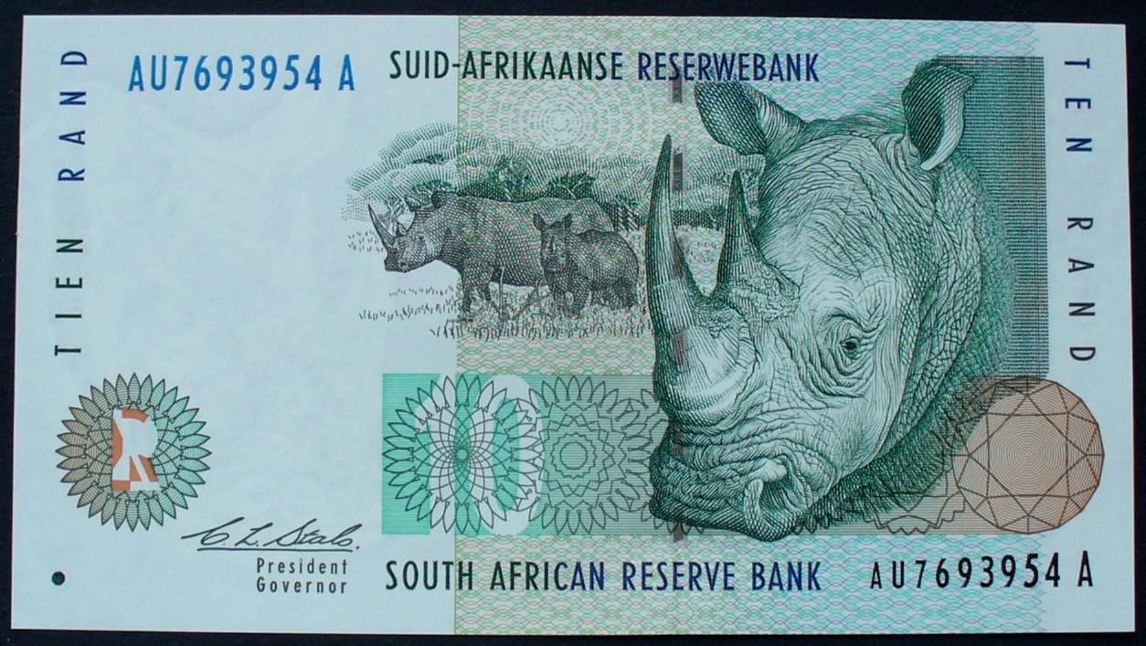 SOUTH AFRICA 10 Rand UNC 1993 p-123a