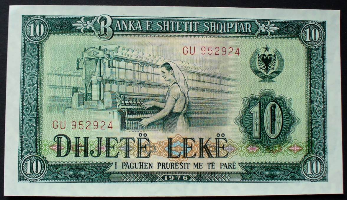 10 Leke 1976 Albanien P. 43 a UNC | MA-Shops