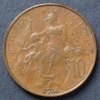 Frankreich 10 Centimes S.183.1 / Bro / Kopf der Marianne - Sitzende Minerva mit Fackel der Weisheit -