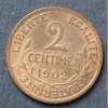 Frankreich 2 Centimes S.181 / Bro / Kopf der Marianne - Wertangabe zwischen Olivenzweigen -