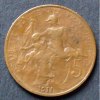 Frankreich 5 Centimes S.182.1 / Bro / Kopf der Marianne - Sitzende Minerva mit Fackel der Weisheit -