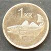 Island 1 Krona S.30 a / E, N galv. / Riese - Atlantischer Kabeljau -