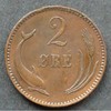 Dänemark 2 Öre S.2 / Bro / Christian IX. / Gekröntes Monogramm - Delphin, Ähre -
