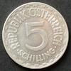 Österreich 5 Schilling S.72 / Al / Staatswappen - Wertangabe -