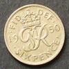Grossbritannien 6 Pence S.339 a / K-N / George VI. - Gekröntes Monogramm -