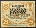 Sachsen - Chemnitz-Land 25 Pfennig Gutschein der Amtshauptmannschaft, gültig bis 30.6.1920 -