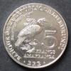 Burundi 5 Francs S.Neu / Al / Staatswappen - Vogel -