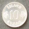 Island 10 Aurar S.10 / K-N / Wappenschild zwischen Lorbeerzweigen - Wertangabe -