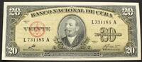 20 Pesos 1960 Kuba P. 80 c / mit Unterschrift von CHE Guevara kfr