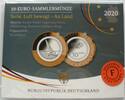BRD 10 Euro K-N / mit farblosen Polymerring / Originalverpackung / An Land -