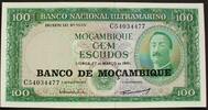 Mosambik 100 Escudos 27.3.1961 P.117 a unc 3.47 US$  +  17.36 US$ shipping
