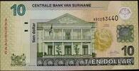 Surinam 10 Dollar 1.1.2004 P. 158 kfr 16.20 US$  +  34.72 US$ shipping