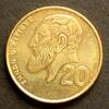 Zypern 20 Sent S.76 / N-Me / Zenon von Kition - Staatswappen -