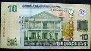 Surinam 10 Dollar P. 163 c -