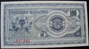 Mazedonien 100 (Denari) 1992 P. 4 kfr 5.21 US$  +  17.36 US$ shipping