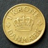 Dänemark 1 Krone S.41 / Al-Bro / Christian X. - Gekröntes Monogramm -