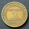 Frankreich 2 Francs S.198 / Al-Bro / Handelskammer / Merkur -
