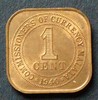 Britisch Malaya 1 Cent S.35 / Bro / George VI. -