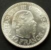 Monaco 10 Francs S.27 / 900er Silber, 25g / Charles III. - Gekrönter Rautenschild -