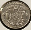 Belgien 10 Francs S.126 / N / Baldwin I. - Großes Staatswappen -