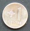 Litauen 1 Centas S.15 / Al / Staatswappenbild -