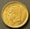 Monaco 2 Francs S.9 a / Al-Bro / Louis II. - Staatswappen -