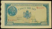 Rumänien 5.000 Lei 20.12.1945 P. 56 a I - 29.33 US$  +  11.73 US$ shipping