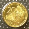 Lesotho 20 Lisente S.70 / E, Me galv. / Staatswappen - Spiralbitterschopf -